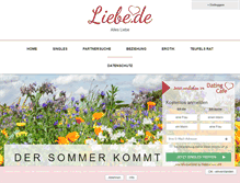 Tablet Screenshot of liebe.de